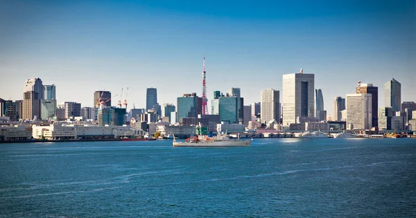 Vue Panoramique Sur Ville Tokyo Depuis Sumida River Japon Photo — Photo