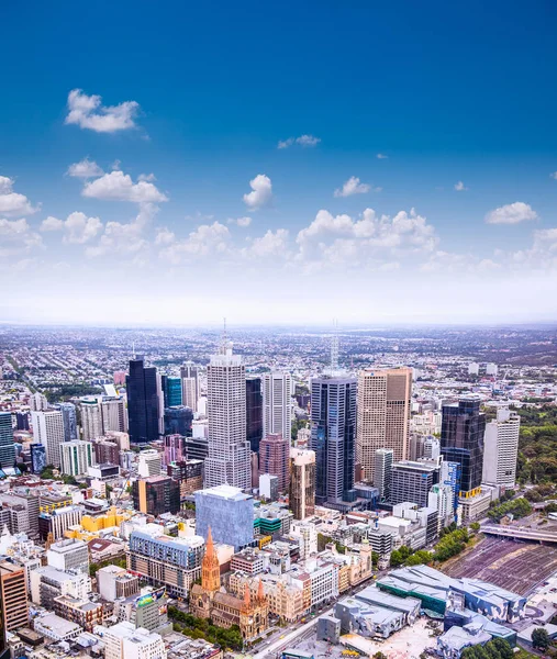 メルボルン オーストラリア 2015年1月14日 2015年1月14日のメルボルンの航空写真 メルボルンの人口は425万人を超え オーストラリアで2番目に多様性に富んだ都市です — ストック写真