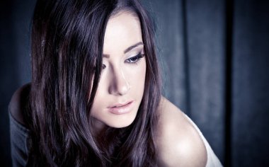 güzel bir şehvetli kadın kılığında, stüdyo çekim