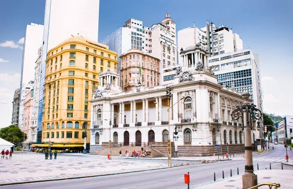 里约热内卢市政厅巴西 它位于市中心 是里约热内卢拍摄最多的建筑之一 — 图库照片