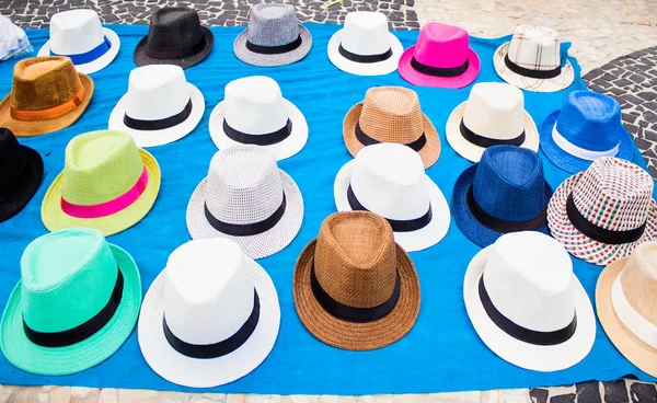 Calle Que Vende Sombreros Ciudad Turística Río Janeiro Brasil —  Fotos de Stock