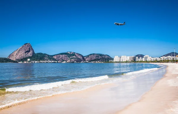 Praia Botafogo Montanha Pão Açúcar Rio Janeiro Brasil — Fotografia de Stock