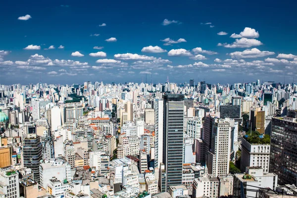 Vacker Utsikt Från Banespa Skyskrapa Beläget Centrum Sao Paulo Brasilien — Stockfoto