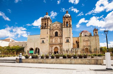 Church of Santo Domingo de Guzman in Oaxaca city, Mexico. clipart