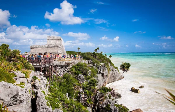 Ruínas Maias Tulum Yucatán México América Latina — Fotografia de Stock