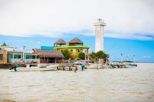 Rio Lagartos Located Lagoon Ria Lagartos Which Part Natural Reserve — Stock Photo, Image