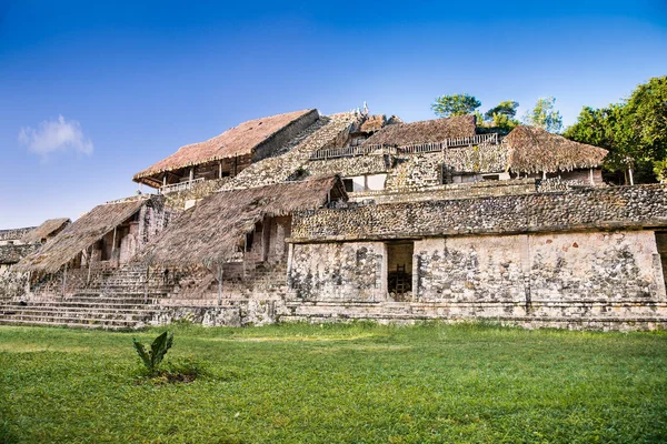 Piramide Oude Maya Stad Balam Yucatan Mexico — Stockfoto