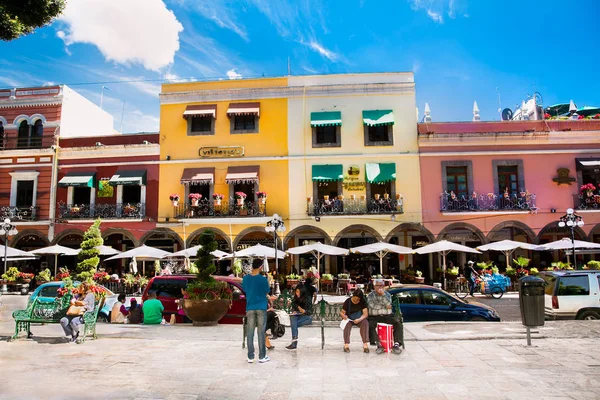 Pueble Mexico Dec 2015 Praça Zocalo Pueble Mexixo Dezembro 2015 — Fotografia de Stock