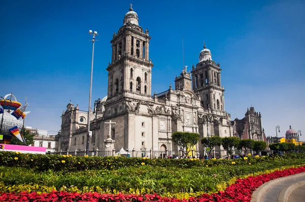 Exteriör Storstadskatedral Mexico City Latinamerika — Stockfoto