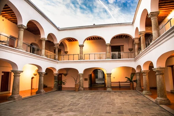 Art Traditional House Indoor Jard Oaxaca Mexico — Stock Photo, Image