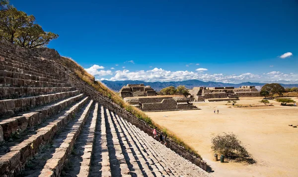 Starożytne Ruiny Monte Alban Ruiny Cywilizacji Zapotec Oaxaca Mexic — Zdjęcie stockowe