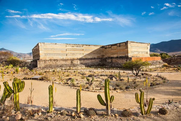 Ruiny Prelatynosów Zapotec Miasto Mitla Pobliżu Puebla Meksyk — Zdjęcie stockowe