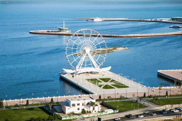 Baku Azerbeijan Oct 2016 Ferris Wheel Sea Boulevard Baku Oct — Fotografia de Stock