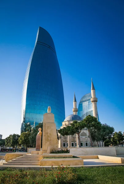 Baku Azerbaijan Ottobre 2016 Moschea Dei Martiri Moschea Sehidler Mescidi — Foto Stock