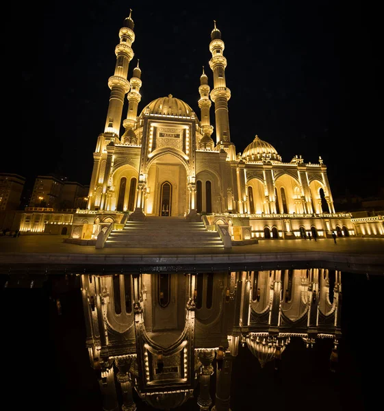 Baku Azerbaijan Ottobre 2016 Nuova Moschea Heydar Nella Città Baku — Foto Stock