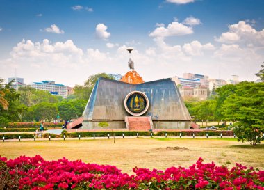 Central park, Nairobi, Kenya, Afrika Nyayo anıt. 