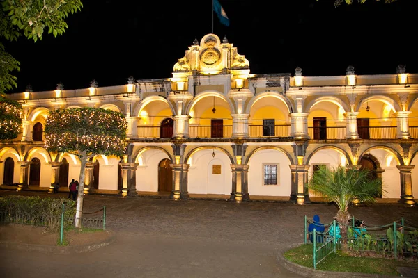 Резиденция Генерал Капитана Генерал Капитанства Гватемалы Антигуа Время Испанской Колонии — стоковое фото