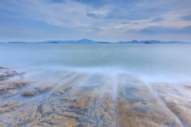 Xiamen Huandao yol Zengcuoan deniz manzarası