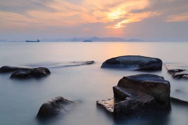 Xiamen Huandao yol Zengcuoan deniz manzarası