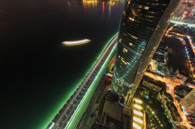 Xiamen Shimao Boğazı bina Petronas ikiz kuleleri sahne