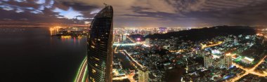 Xiamen Shimao Boğazı bina Petronas ikiz kuleleri sahne