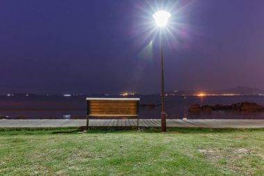 Xiamen Huandao yol gece sahne