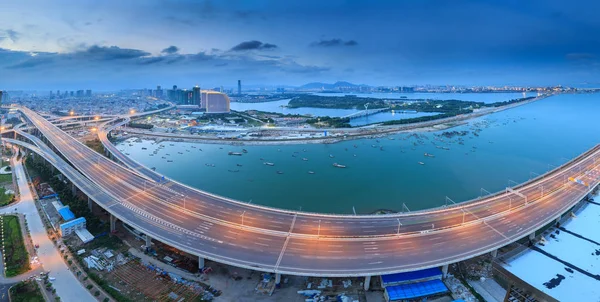 Xiamen Xinglin köprü deniz manzarası