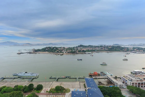 Xiamen Gulangyu Adası ve Lujiang yol