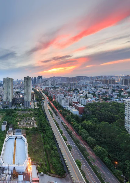 Xiamen Doğu dağ Villa günbatımı