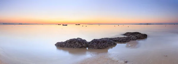 Xiamen Guanyinshan stranden Sunrise — Stockfoto