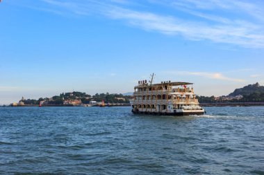 Xiamen Gulangyu adacık adanın panoramik