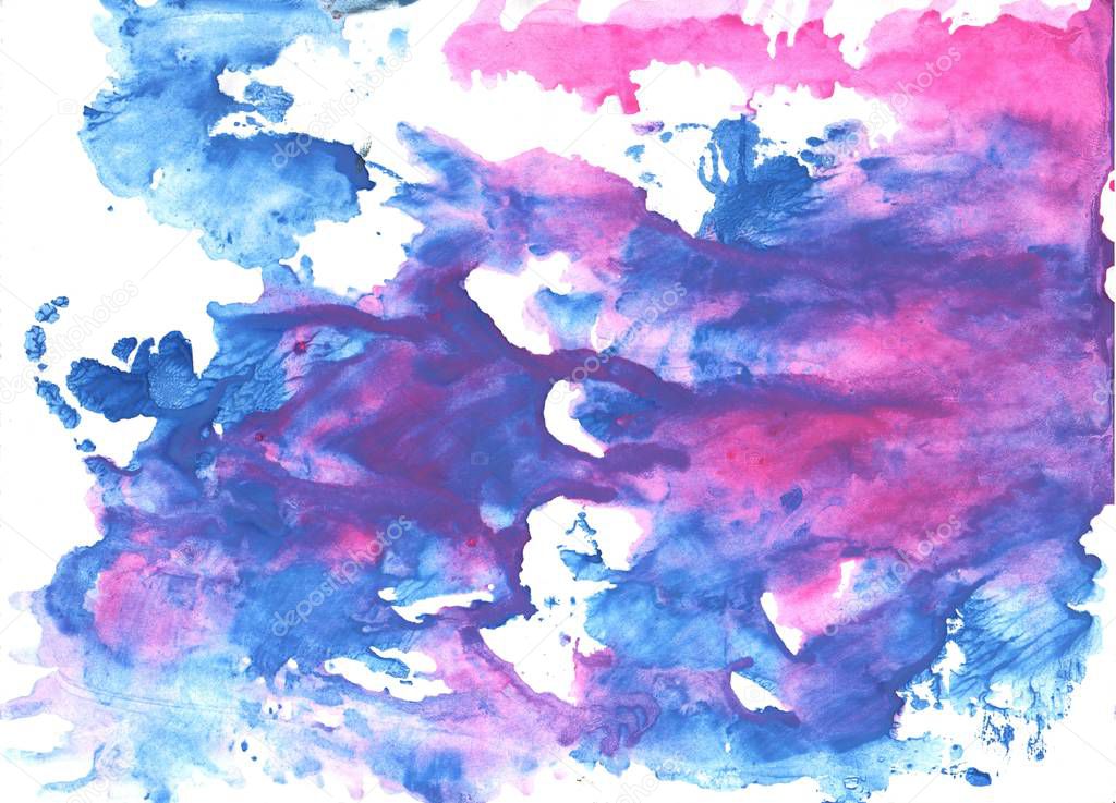Han blue abstract watercolor background