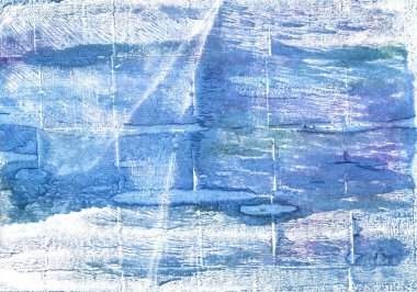 Açık kobalt mavi soyut suluboya renkli