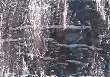 Belirsiz iş kağıt kağıda boyanmış. Karanlık kayrak gri aquarelle çizim.