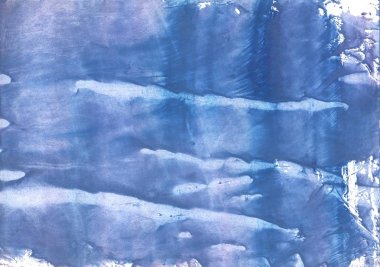 Kağıt üzerine çizilmiş suluboya iş kararları almamı engelledi. Çelik mavi resim.