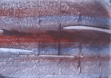 Bulanık suluboya çalışma kağıdı kağıda çizilmiş. Gri suluboya resim.