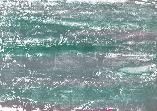 要約水彩は紙のシートに描かれました 灰色緑大理石水彩画アート — ストック写真