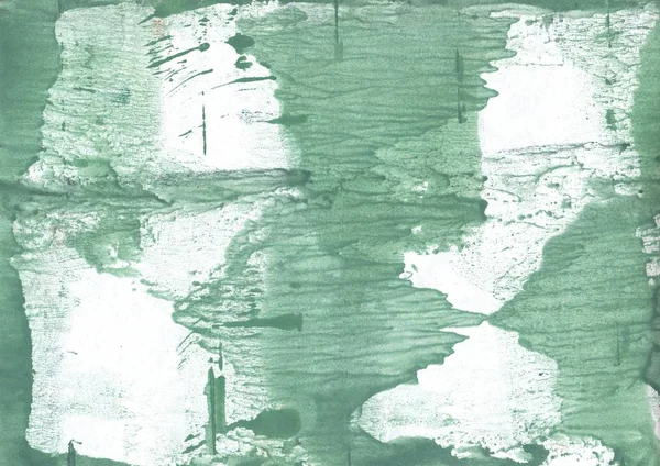 Πολύχρωμο Ακουαρέλα Έργο Χαρτί Φύλλο Φόντο Σκούρο Πράσινο Της Θάλασσας — Φωτογραφία Αρχείου