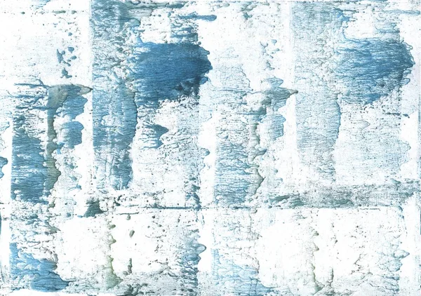 蓝色的污迹摘要水彩背景.绘画质感 — 图库照片