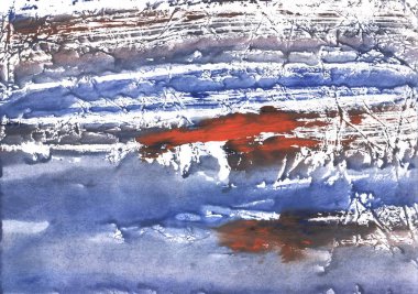 Mavi kahverengi mermer. Soyut suluboya resim arkaplanı