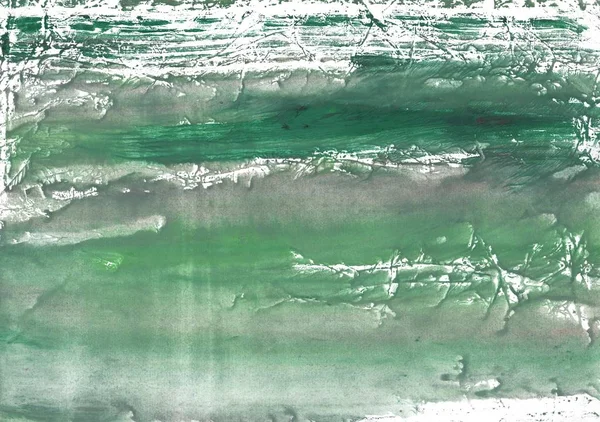 Marbre vert. Aquarelle abstraite. Texture peinture à la main — Photo