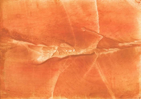 Fond orange. Texture abstraite de peinture aquarelle — Photo