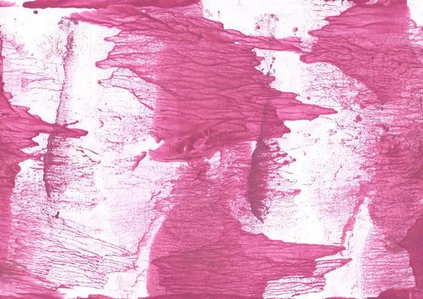 Leuchtend rosa Aquarell. Abstrakte Malerei Hintergrund — Stockfoto
