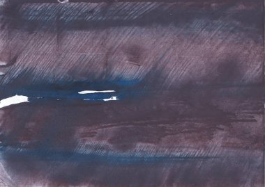 Koyu kahverengi suluboya. Soyut resim arkaplanı. Suluboya dokusu