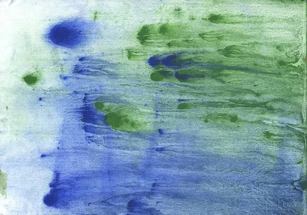 Green blue watercolor. Abstract painting background. Watercolor texture