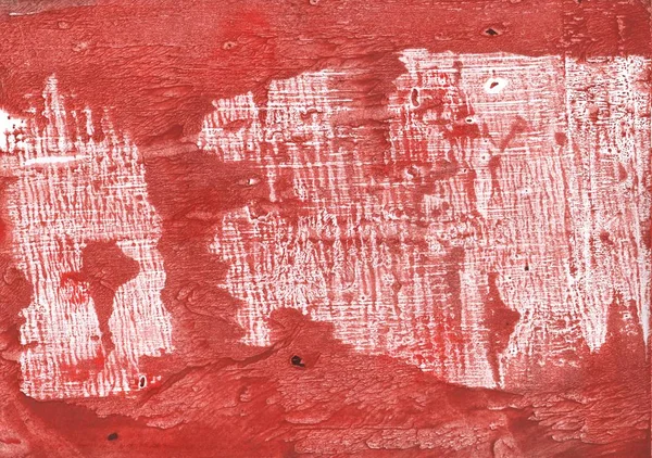 赤の抽象化。抽象画の背景。水彩の質感 — ストック写真