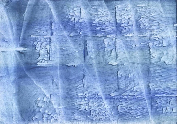 Abstracción azul helado. Fondo abstracto de pintura. Textura acuarela — Foto de Stock
