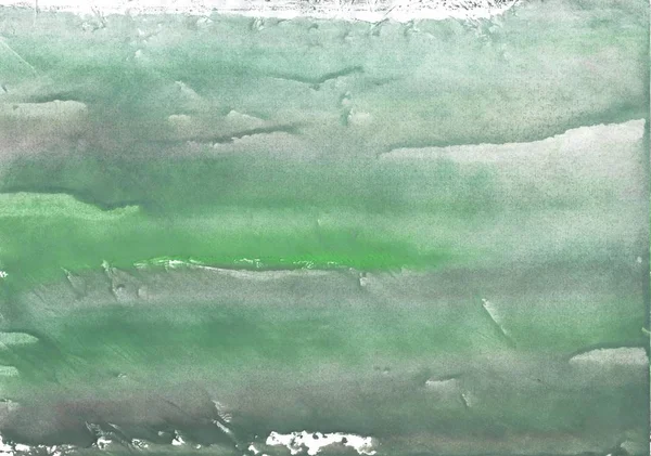 Aquarelle grise verte. Fond aquarelle abstrait. Texture de peinture — Photo