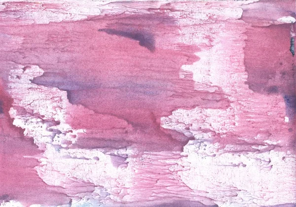 Tinturas cor-de-rosa. Fundo aquarela abstrato. Textura da pintura — Fotografia de Stock