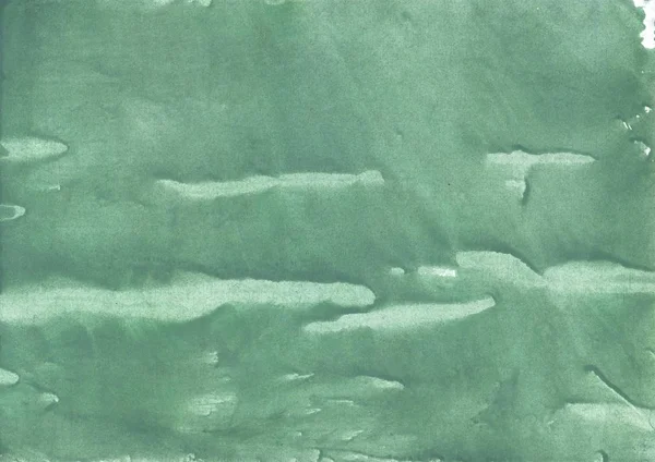 緑の水彩。抽象水彩画の背景。絵画の質感 — ストック写真
